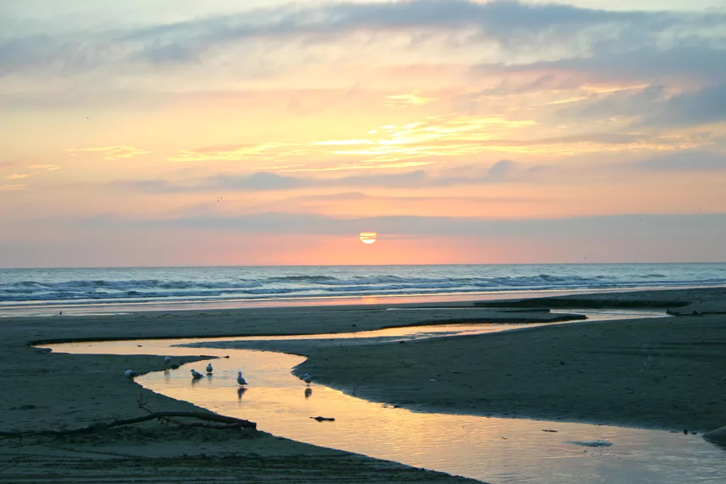 Superb sunrises can be savoured from Waihi Beach (Waihi Beach Holiday Park)