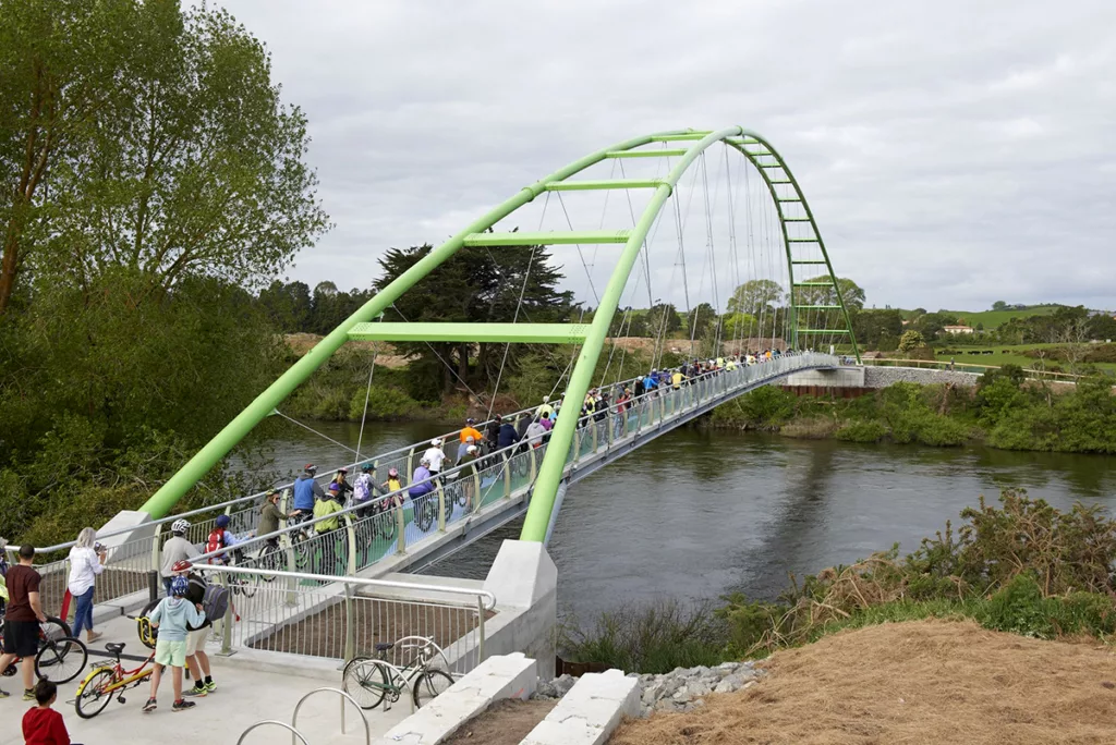 The Horotiu Bridge on Te Awa River Ride