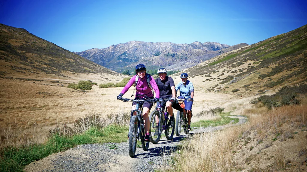 Following the leader on the St James Cycle Trail's Homestead Run (Lee Slater)