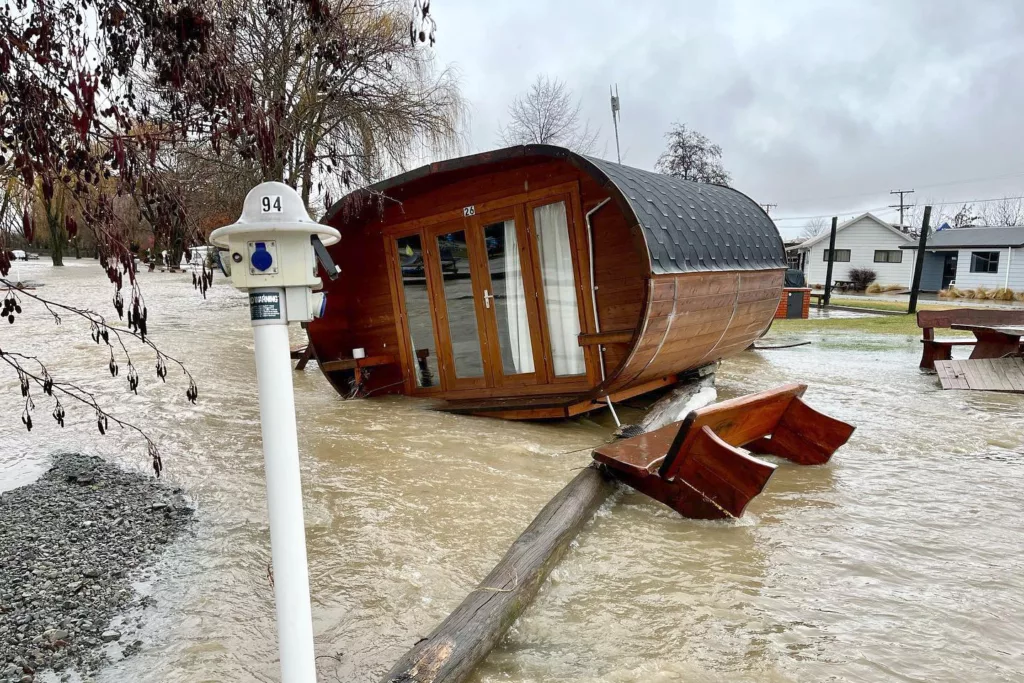 Omarama Top 10 Holiday Park flood