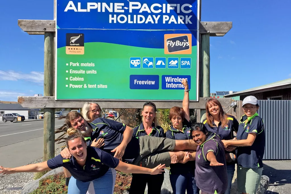 Alpine Pacific Holiday Park staff (Kaikoura) 